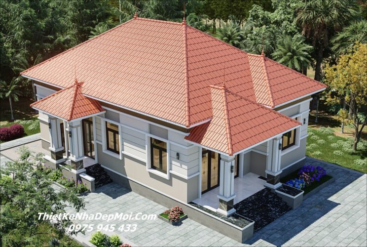Phân tích Ưu - Nhược điểm khi thiết kế xây nhà mái Nhật cấp 4 đẹp ở quê hiện nay Mẫu nhà đẹp 1 tầng 9x15m mái Nhật