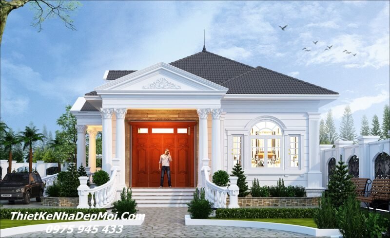 Phân tích Ưu - Nhược điểm khi thiết kế xây nhà mái Nhật cấp 4 đẹp ở quê hiện nay Mẫu nhà vườn 1 tầng 4 phòng ngủ mái Nhật đẹp 9x20m