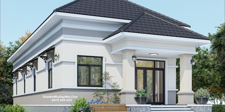 Điểm danh những mẫu nhà mái Nhật đẹp ở quê HOT nhất xu hướng 2026 - 2027 Thiết kế nhà trệt cấp 4 sân vườn ở quê 3 phòng ngủ 1 phòng thờ 9x17m