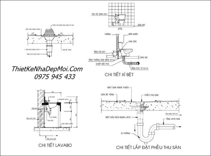 Mẫu nội thất nhà đẹp cấp 4 tối giản không gian hiện đại chị Ngân Bản vẽ cấp thoát nước phòng wc nhà cấp 4 hiện đại mái Thái 6x20m