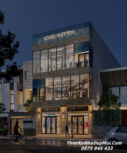 Mẫu thiết kế Shop thời trang ấn tượng giá rẻ đẹp Louis Vuitton Báo giá thiết kế thi công nhà lắp ghép 1 trệt 2 lầu vừa ở kết hợp kinh doanh