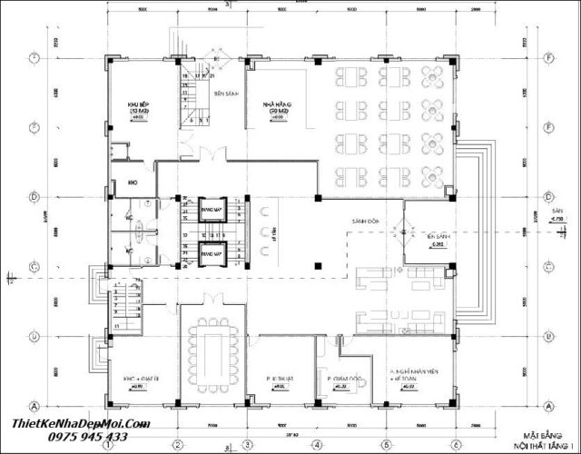Bản vẽ thiết kế khách sạn tân cổ điển đẹp Hoà Phát phong cách kiểu Pháp Sơ đồ thiết kế khách sạn 750m2 1 trệt 5 lầu sân thượng 2 mặt tiền tân cổ điển