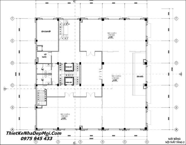 Bản vẽ thiết kế khách sạn tân cổ điển đẹp Hoà Phát phong cách kiểu Pháp Mặt bằng kiến trúc khách sạn tân cổ điển 750m2 Hoà Phát