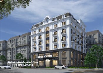 Bản vẽ thiết kế khách sạn tân cổ điển đẹp Hoà Phát phong cách kiểu Pháp Công ty thiết kế thi công khách sạn tân cổ điển uy tín tại Việt Nam