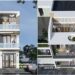 Bản vẽ thiết kế nhà xinh 60m2 3 tầng đẹp thông thoáng hiện đại có giếng trời 4 phòng ngủ mặt phố 3.5m giá rẻ