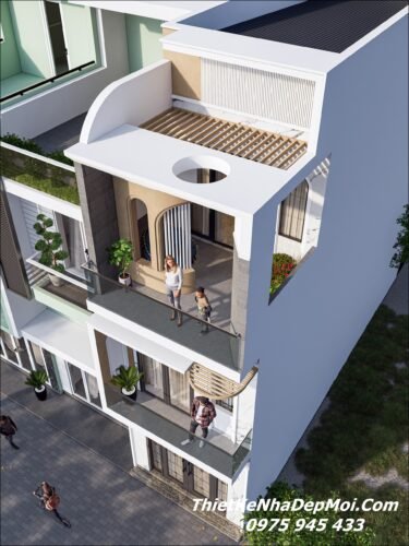 Mẫu nhà 3 tầng đẹp mặt tiền 3.5m thiết kế tinh tế ấn tượng mới 2026 - 2027 Thiết kế nhà 3 tầng đẹp mặt tiền 3.5m thông thoáng mái bằng