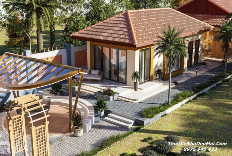 Các hình ảnh thiết kế nhà Resost mini sân vườn nhỏ đẹp 