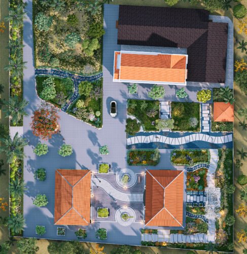 Những mẫu biệt thự sân vườn nghỉ dưỡng đẹp nhất ở vùng nông thôn đồng bằng Bắc Bộ miền Bắc Việt Nam 