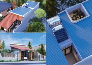 Mẫu thiết kế nhà ống 1 tầng có giếng trời có cây xanh trong nhà Thiết kế nhà nhỏ đẹp có giếng trời